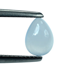 NATURAL CHALCEDONY PEAR CAB 8X6MM 1.13 Cts.