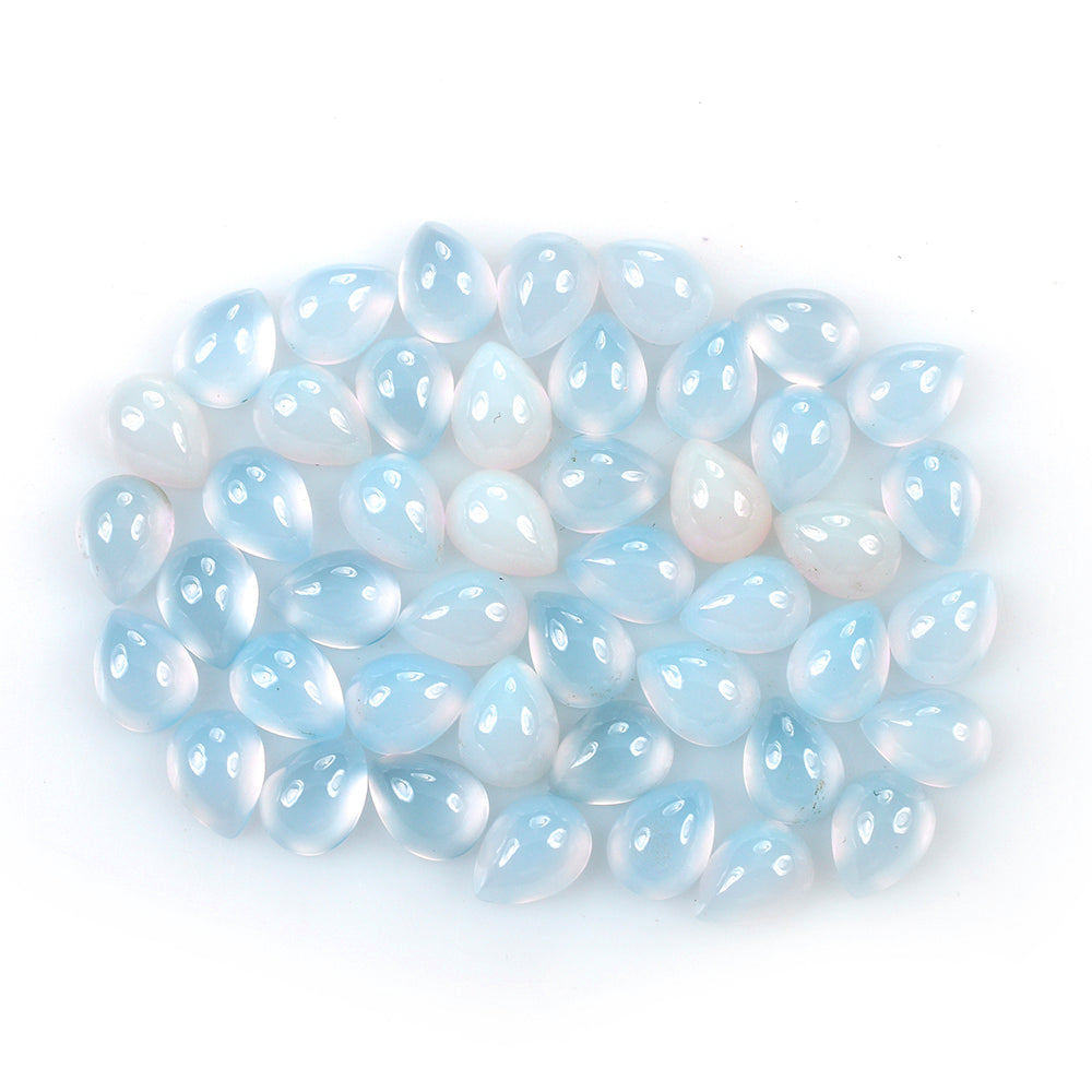 NATURAL CHALCEDONY PEAR CAB 8X6MM 1.13 Cts.