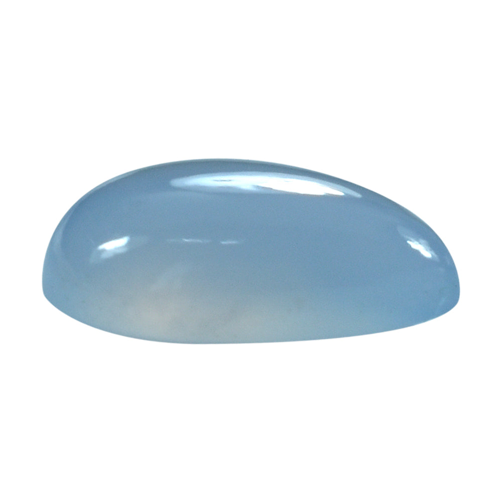 NATURAL CHALCEDONY PEAR CAB 15X10MM 6.40 Cts.