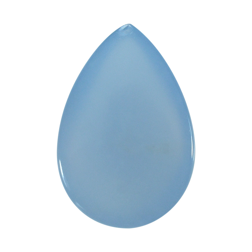 NATURAL CHALCEDONY PEAR CAB 15X10MM 6.40 Cts.