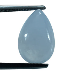 NATURAL CHALCEDONY PEAR CAB 15X10MM 6.40 Cts.