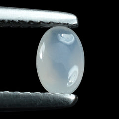 NATURAL CHALCEDONY BUFF TOP OVAL 6X4 MM 0.42 Cts.