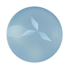 NATURAL CHALCEDONY BUFFTOP ROUND 7 MM 1.05 Cts.