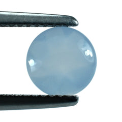 NATURAL CHALCEDONY BUFFTOP ROUND 7 MM 1.05 Cts.