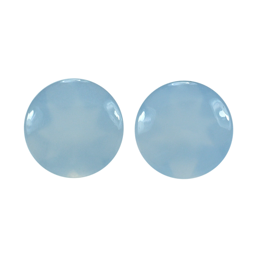 NATURAL CHALCEDONY BUFFTOP ROUND 7 MM 1.05 Cts.