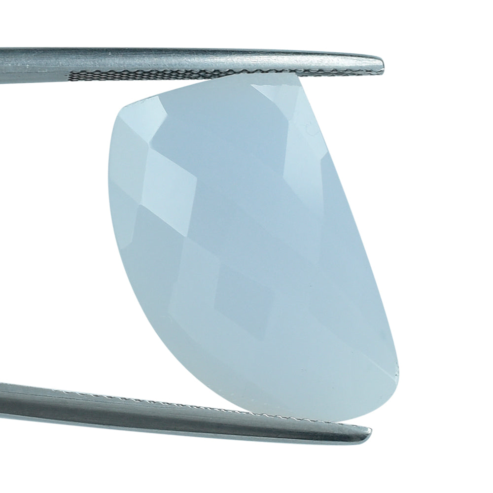 NATURAL CHALCEDONY BRIOLETTE FANCY 22X14MM 10.71 Cts.