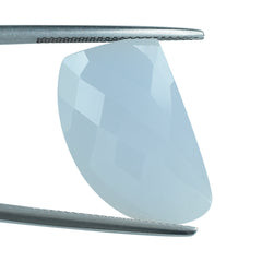 NATURAL CHALCEDONY BRIOLETTE FANCY 22X14MM 10.71 Cts.