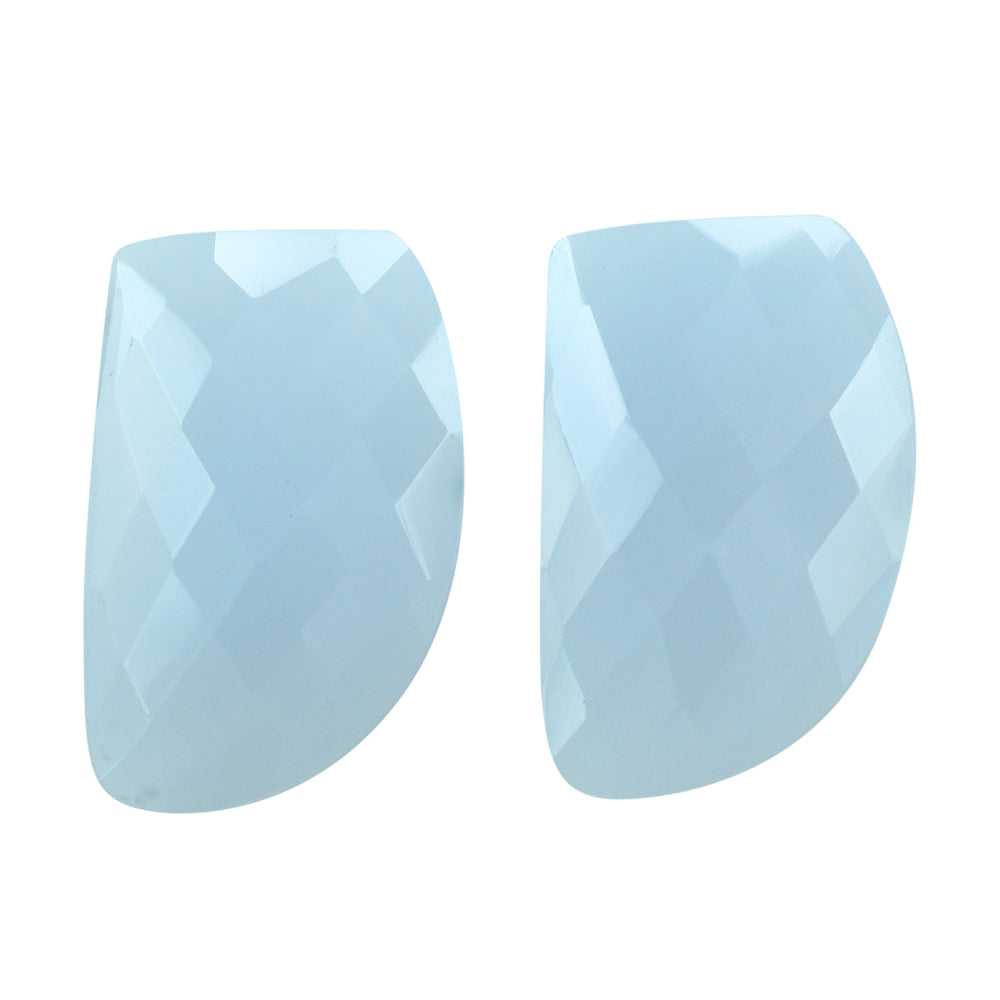 NATURAL CHALCEDONY BRIOLETTE FANCY 22X14MM 10.71 Cts.