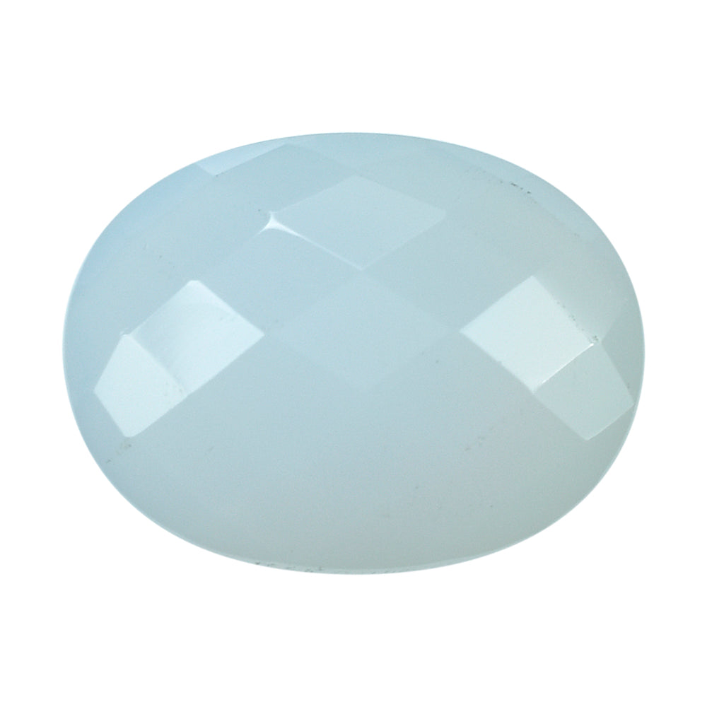 NATURAL CHALCEDONY BRIOLETTE OVAL 14X11MM 5.90 Cts.