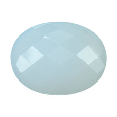 NATURAL CHALCEDONY BRIOLETTE OVAL 14X11MM 5.90 Cts.