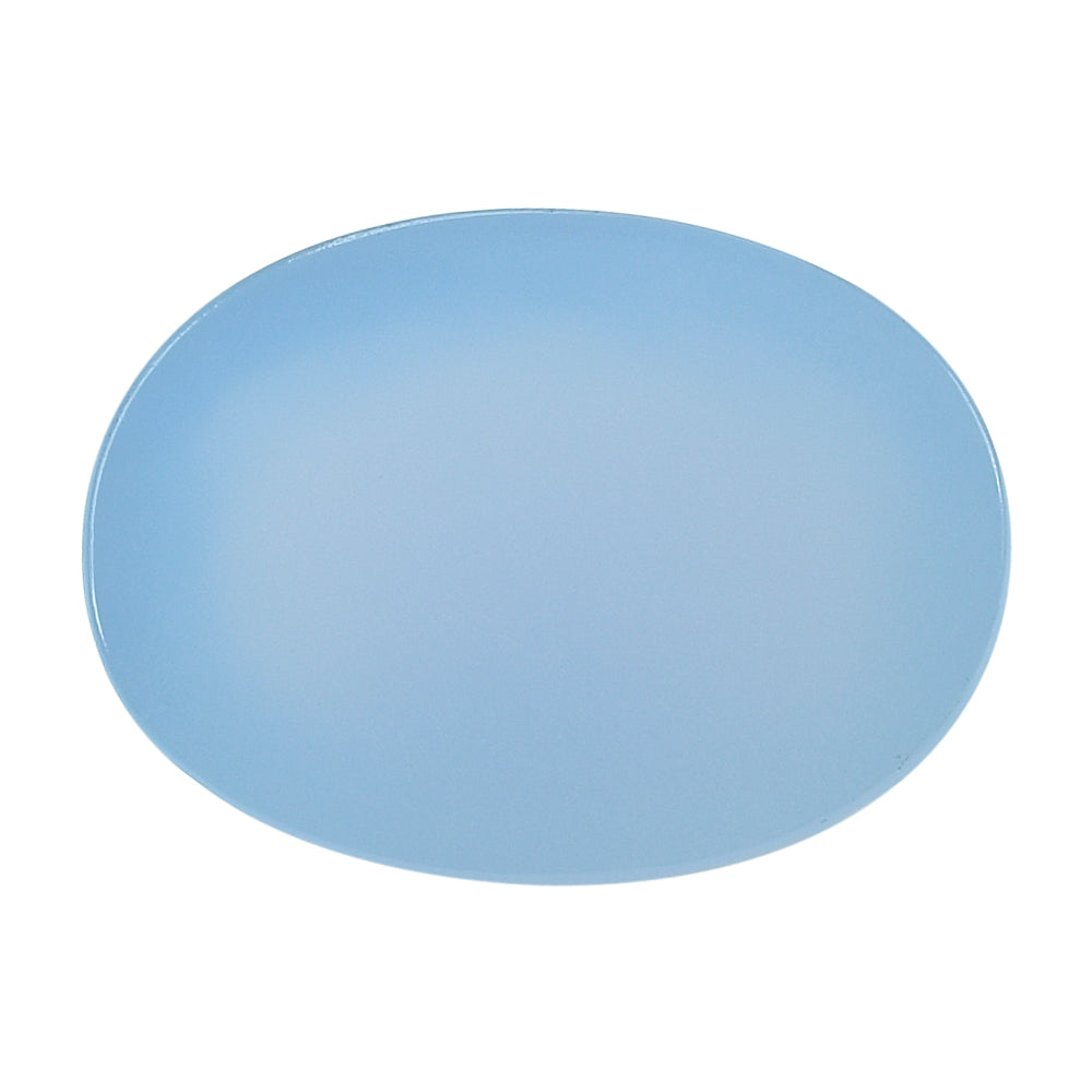 NATURAL CHALCEDONY CHECKER OVAL CAB 20X15MM 18.10 Cts.