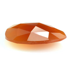 PAPAYA CHALCEDONY ROSE CUT BRIOLETTE PEARISH 18X16MM 6.90 Cts.