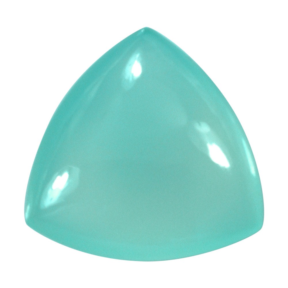 DYED PERU CHALCEDONY LENTIL TRILLION 18MM 16.04 Cts.