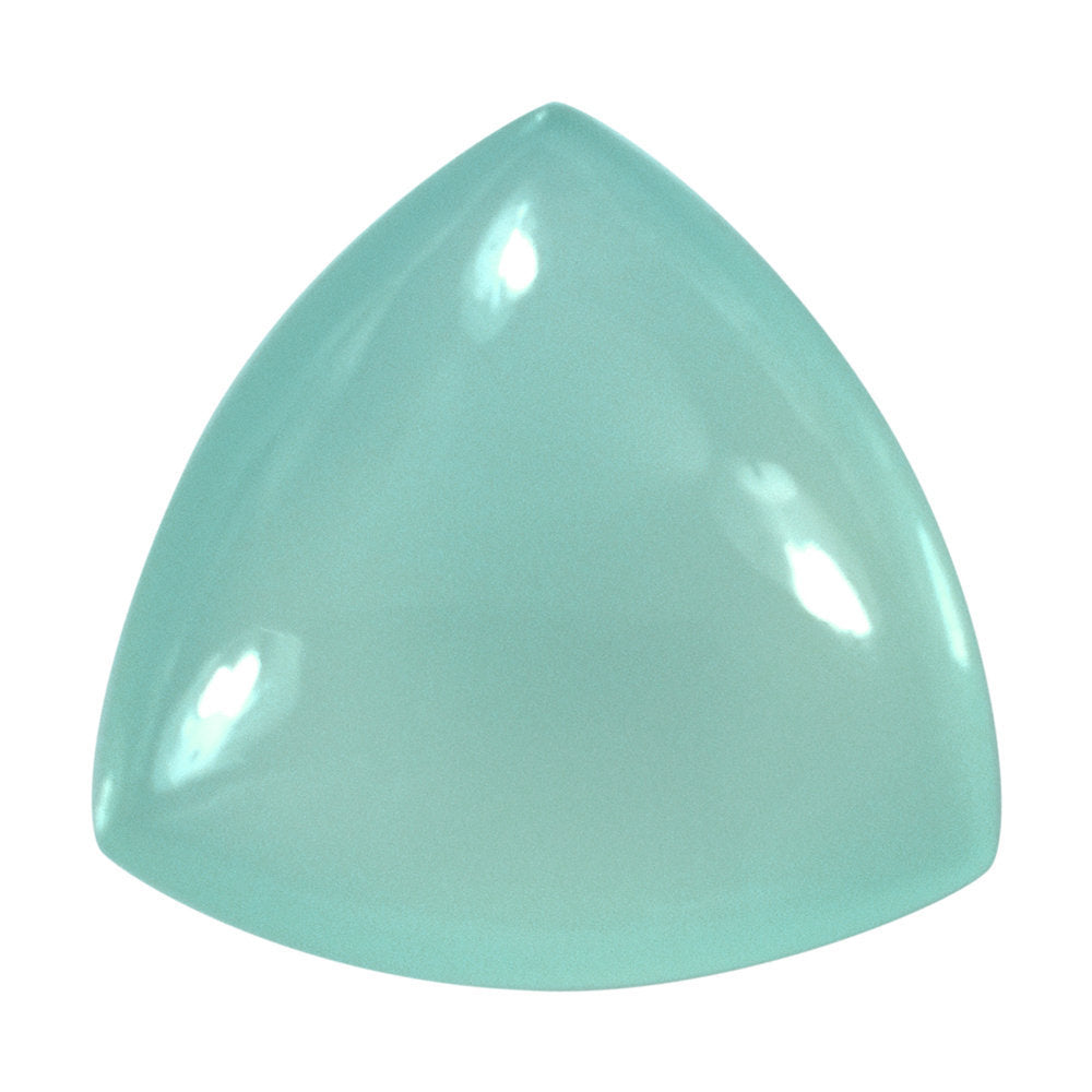 DYED PERU CHALCEDONY LENTIL TRILLION 18MM 16.04 Cts.