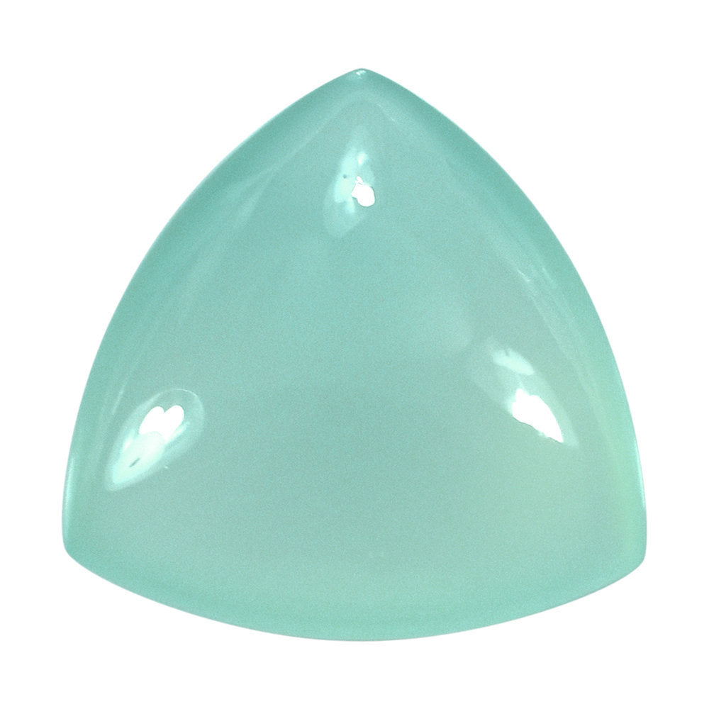 DYED PERU CHALCEDONY LENTIL TRILLION 18MM 16.04 Cts.