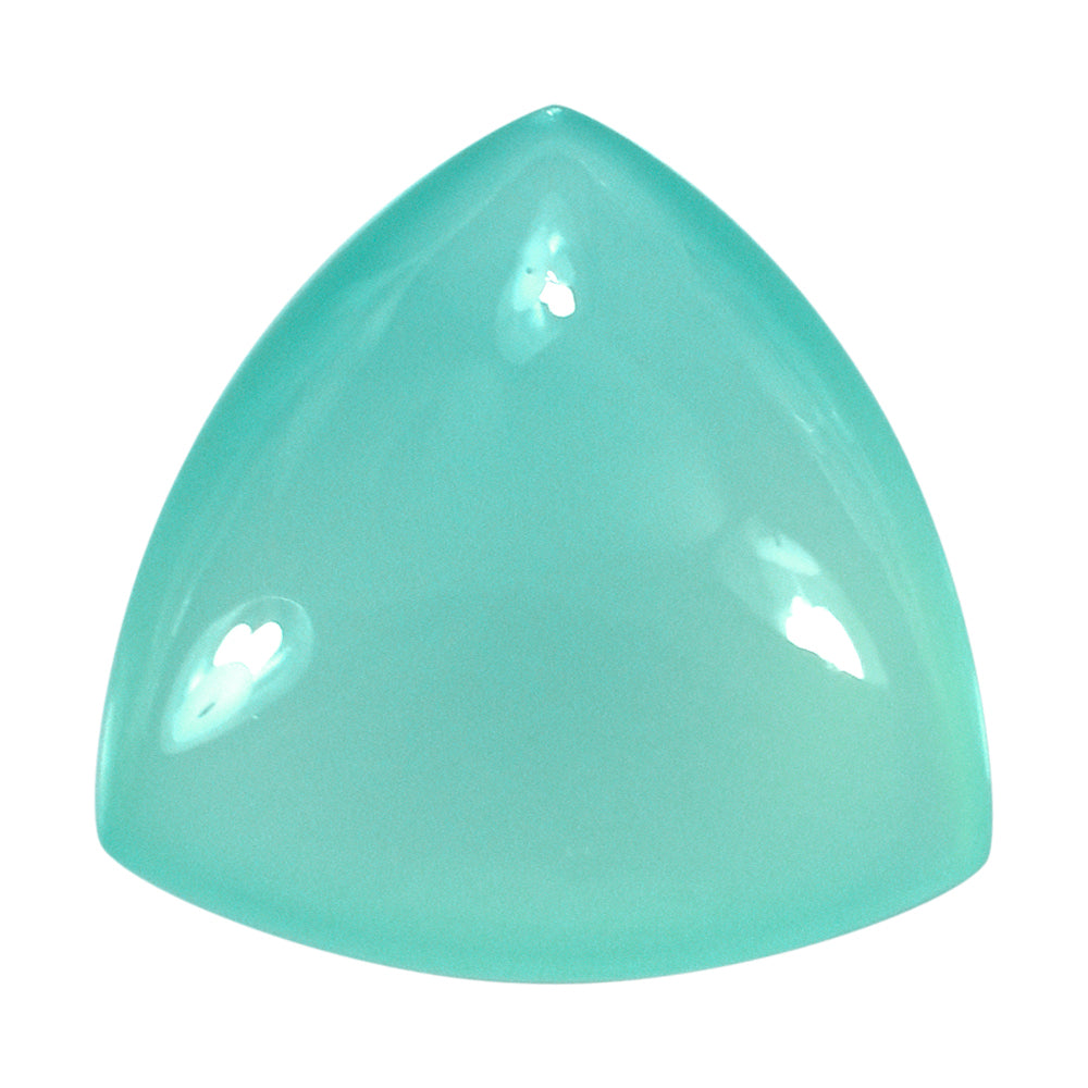 DYED PERU CHALCEDONY LENTIL TRILLION 18MM 16.04 Cts.