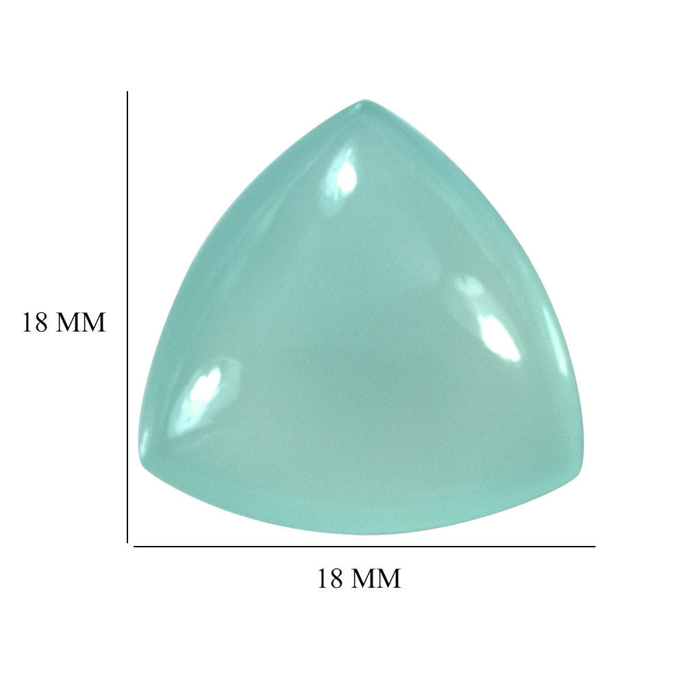 DYED PERU CHALCEDONY LENTIL TRILLION 18MM 16.04 Cts.