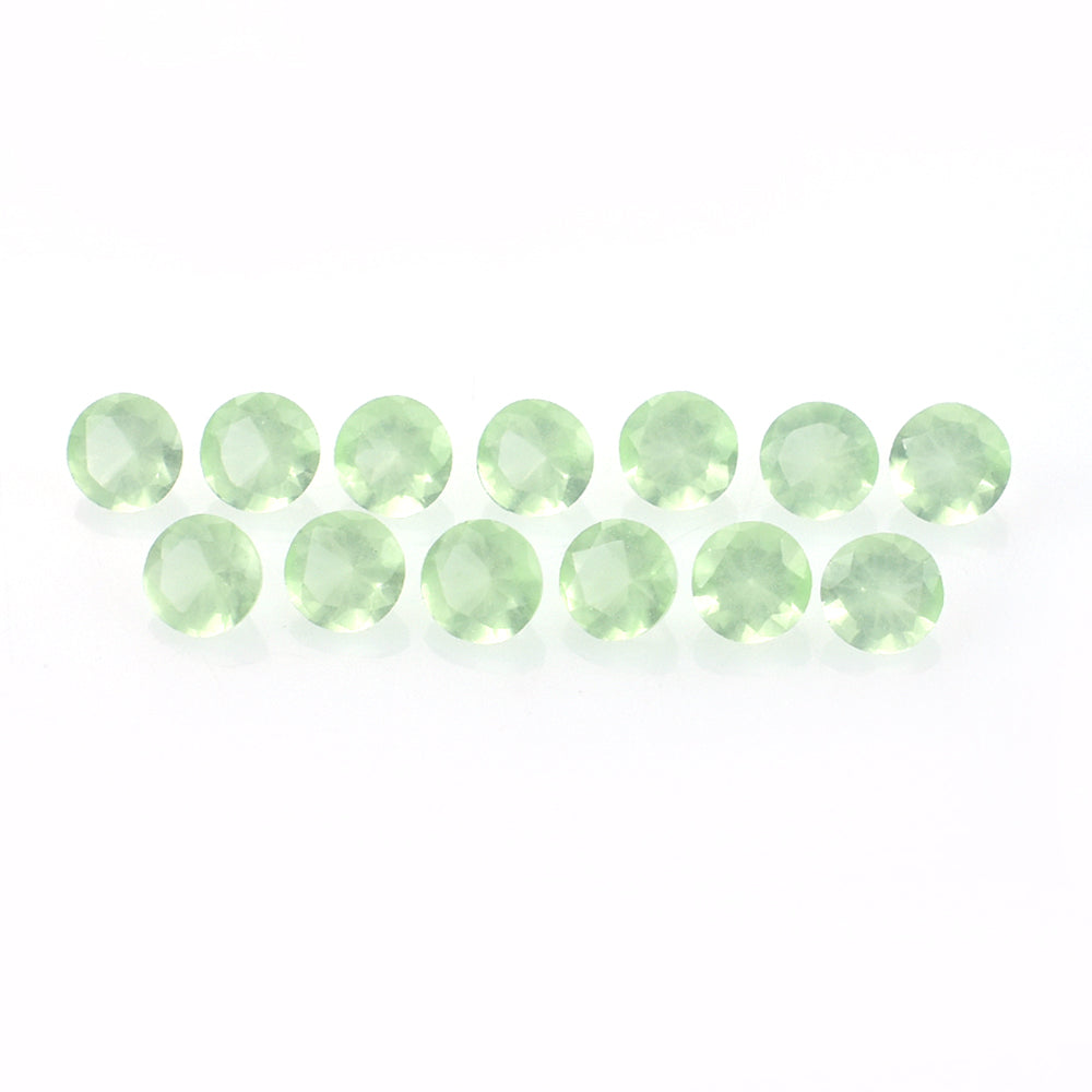 DYED PERU CHALCYDONY DIAMOND CUT ROUND 3.50 MM 0.17 CTS