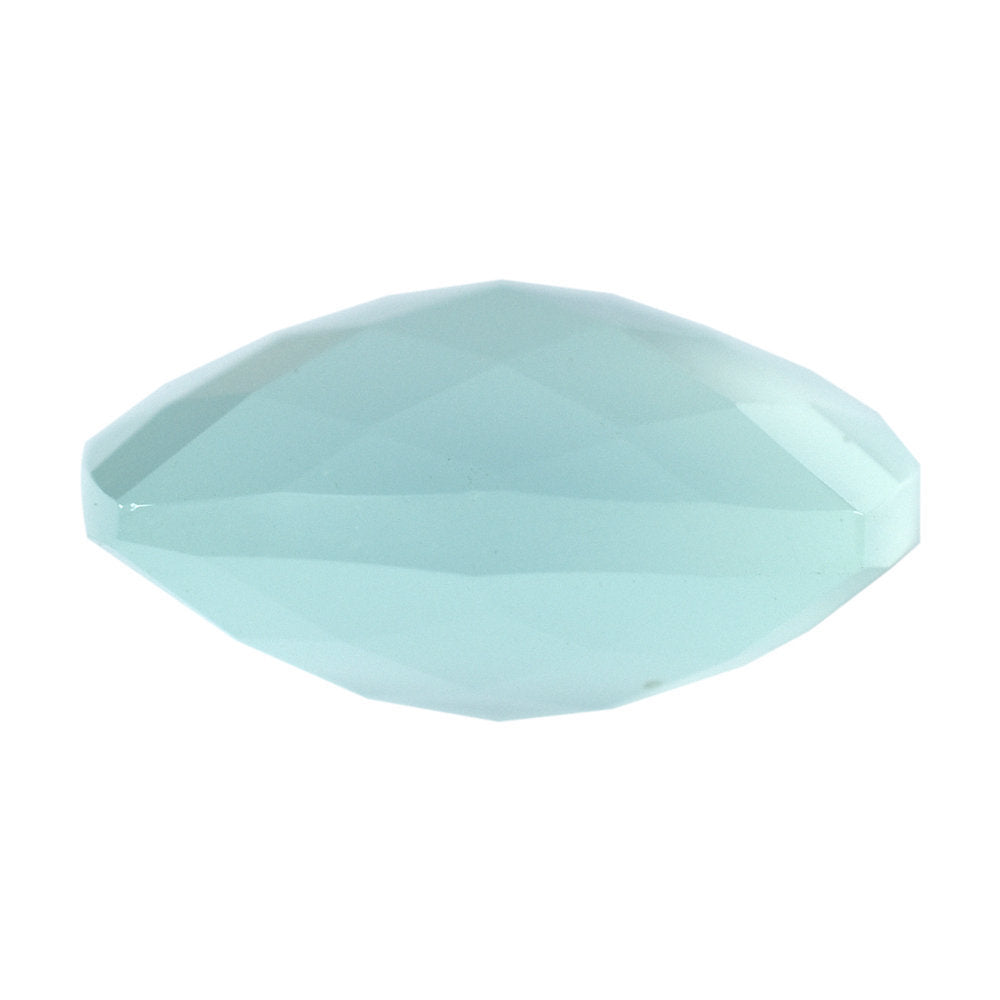 DYED PERU CHALCEDONY BRIOLETTE CUSHION (SHARP CORNERS) 14MM 9.16 Cts.