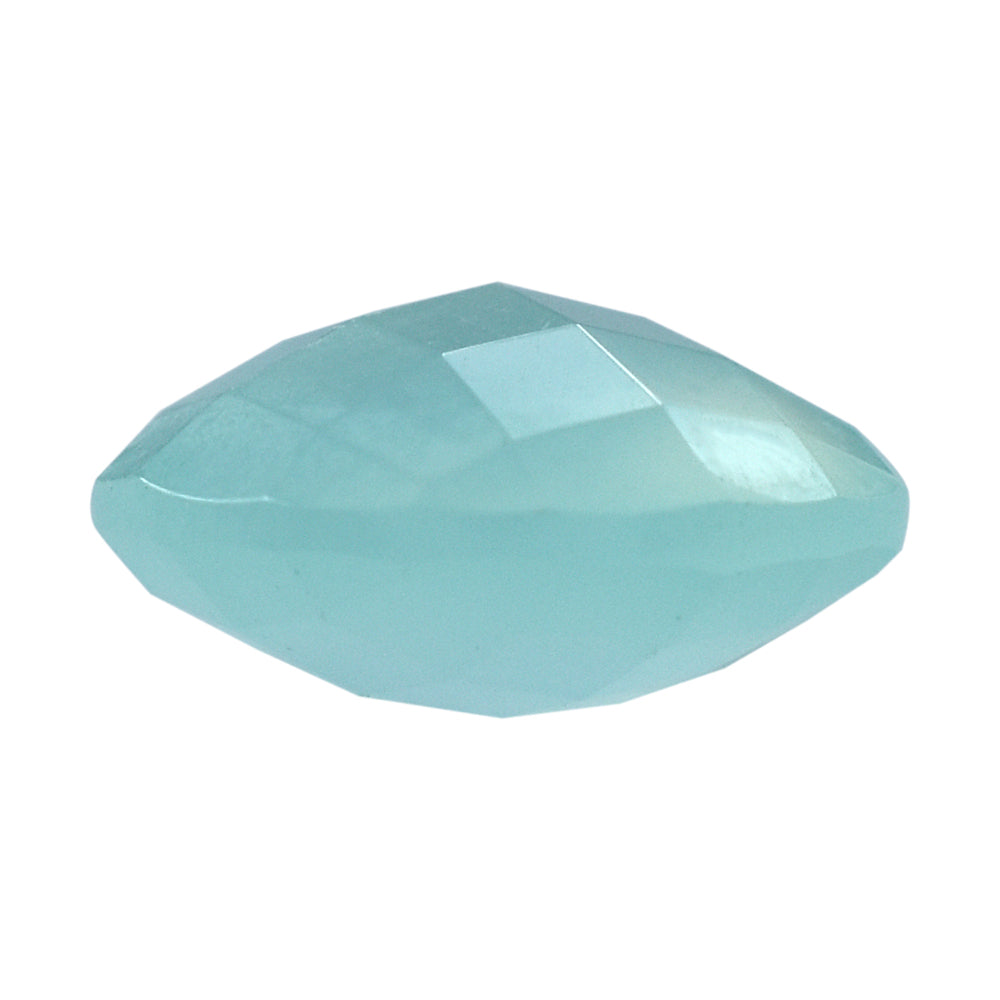 DYED PERU CHALCEDONY BRIOLETTE ROUND 13MM 6.43 Cts.