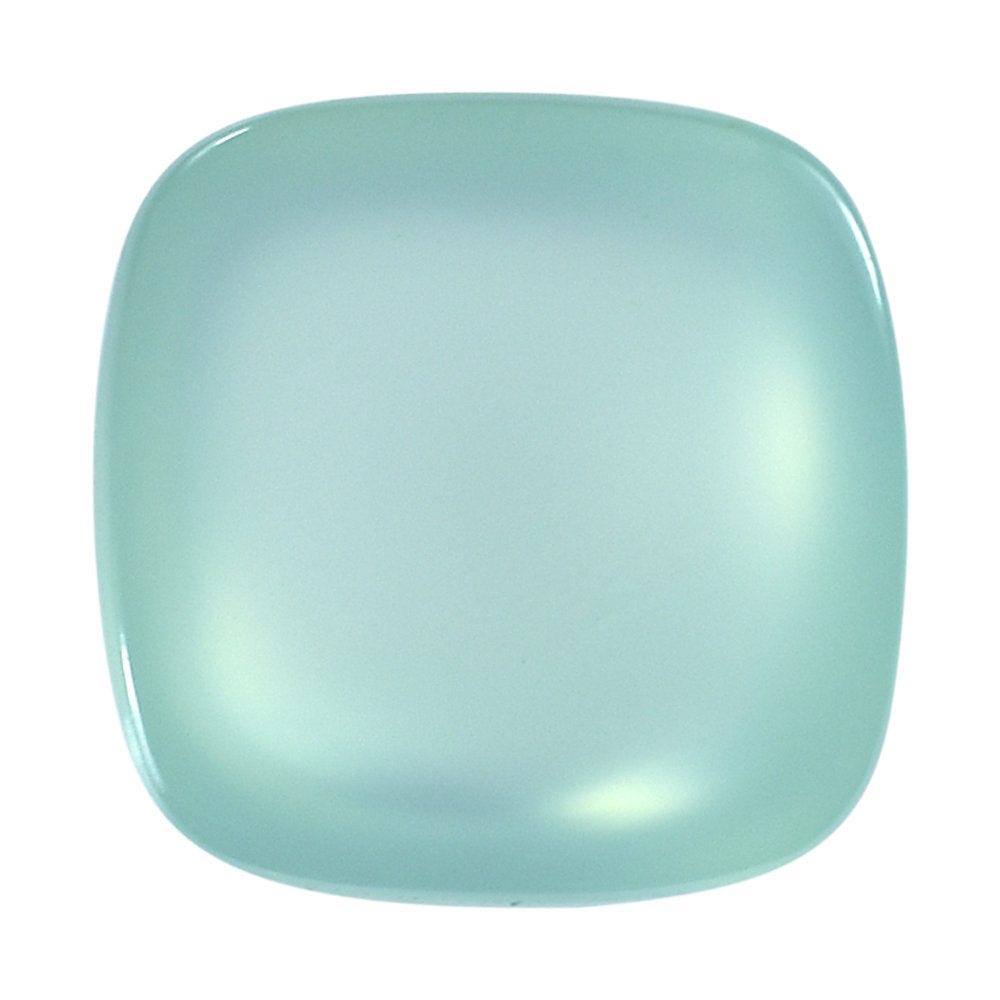 DYED PERU CHALCEDONY CUSHION CAB 10MM 4.30 Cts.