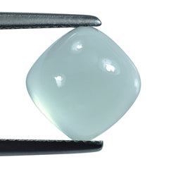 DYED PERU CHALCEDONY CUSHION CAB 10MM 4.30 Cts.