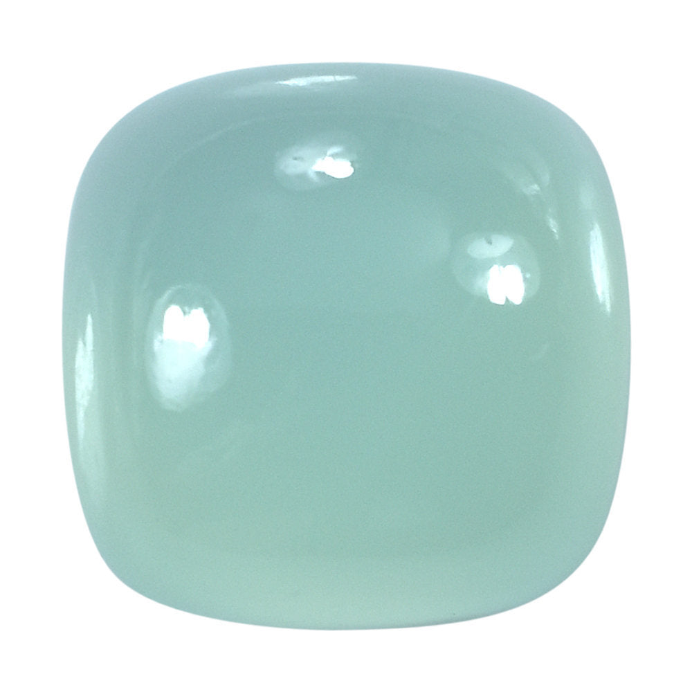 DYED PERU CHALCEDONY CUSHION CAB 14MM 12.76 Cts.