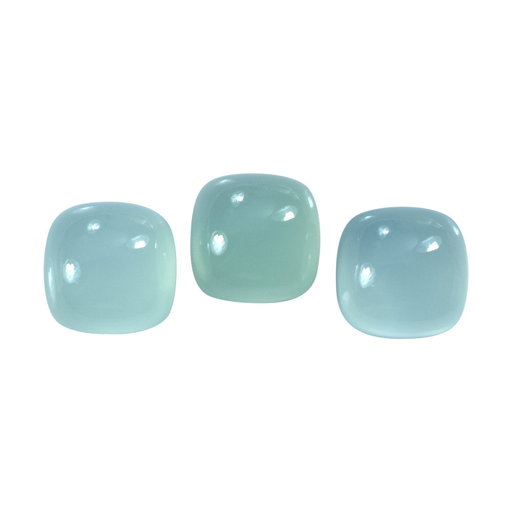 DYED PERU CHALCEDONY CUSHION CAB 14MM 12.76 Cts.