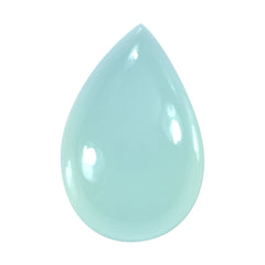 DYED PERU CHALCEDONY PEAR CAB 20X13MM 14.07 Cts.