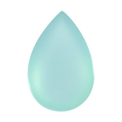 DYED PERU CHALCEDONY PEAR CAB 20X13MM 14.07 Cts.