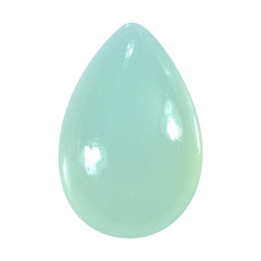 DYED PERU CHALCEDONY PEAR CAB 15X10MM 6.06 Cts.