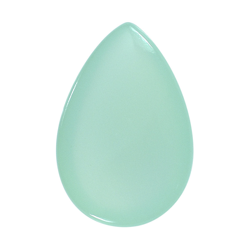 DYED PERU CHALCEDONY PEAR CAB 15X10MM 6.06 Cts.