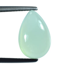 DYED PERU CHALCEDONY PEAR CAB 15X10MM 6.06 Cts.