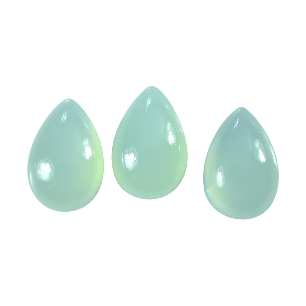 DYED PERU CHALCEDONY PEAR CAB 15X10MM 6.06 Cts.