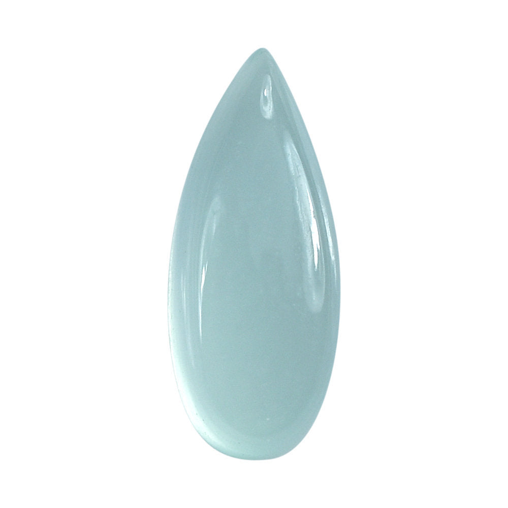 DYED PERU CHALCEDONY PEAR CAB 10X4MM 0.79 Cts.