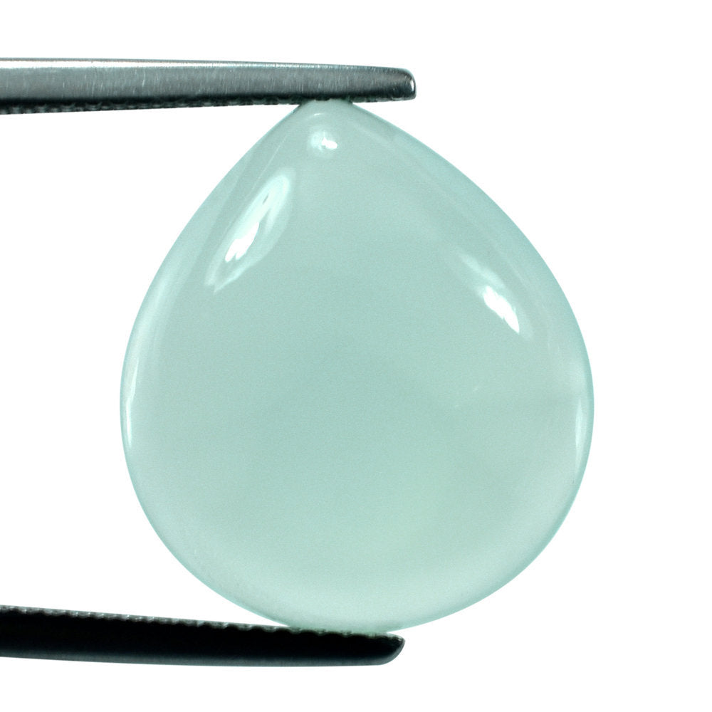 DYED PERU CHALCEDONY PEAR CAB 18X16 MM 11.70 Cts.