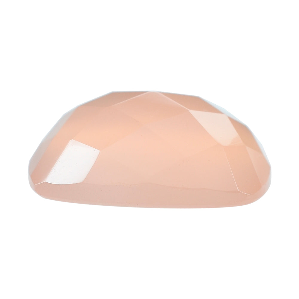 DYED PINK CHALCEDONY CHECKER CUSHION CAB (MEDIUM/CLEAN) 16X12MM 8.50 Cts.