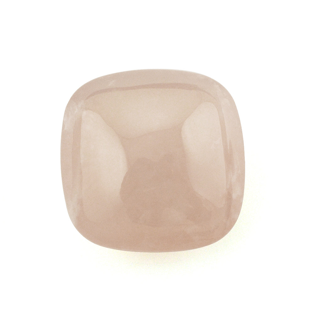 NATURAL PINK CHALCEDONY LENTIL CUSHION 16 MM 16.43 Cts.