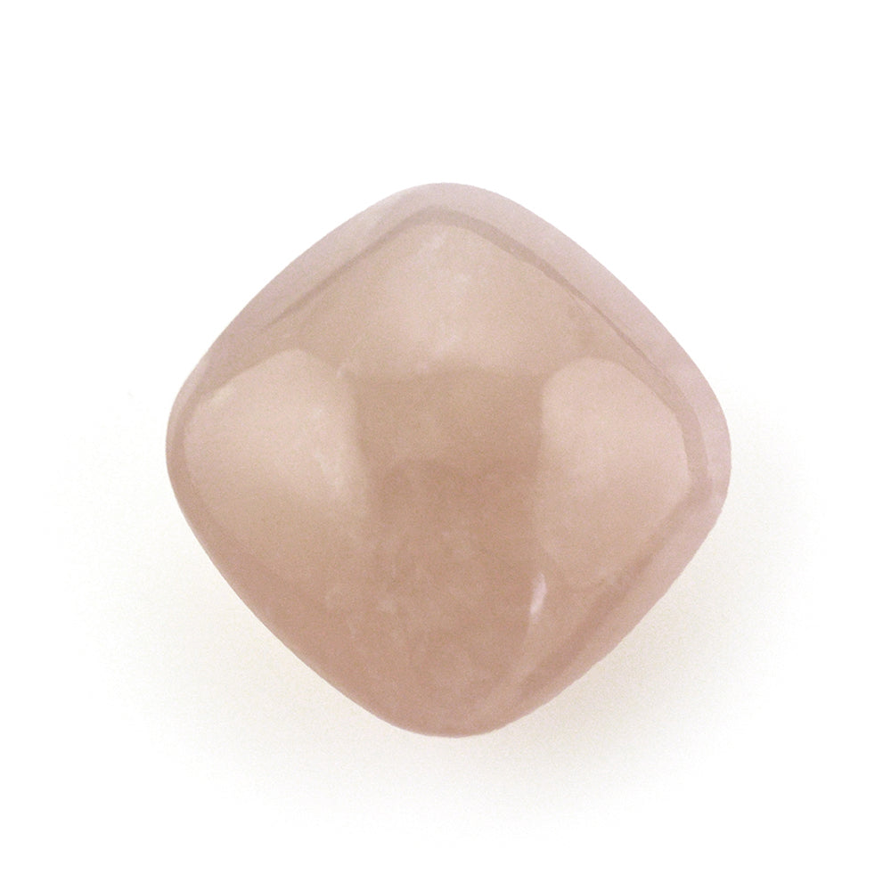 NATURAL PINK CHALCEDONY LENTIL CUSHION 16 MM 16.43 Cts.