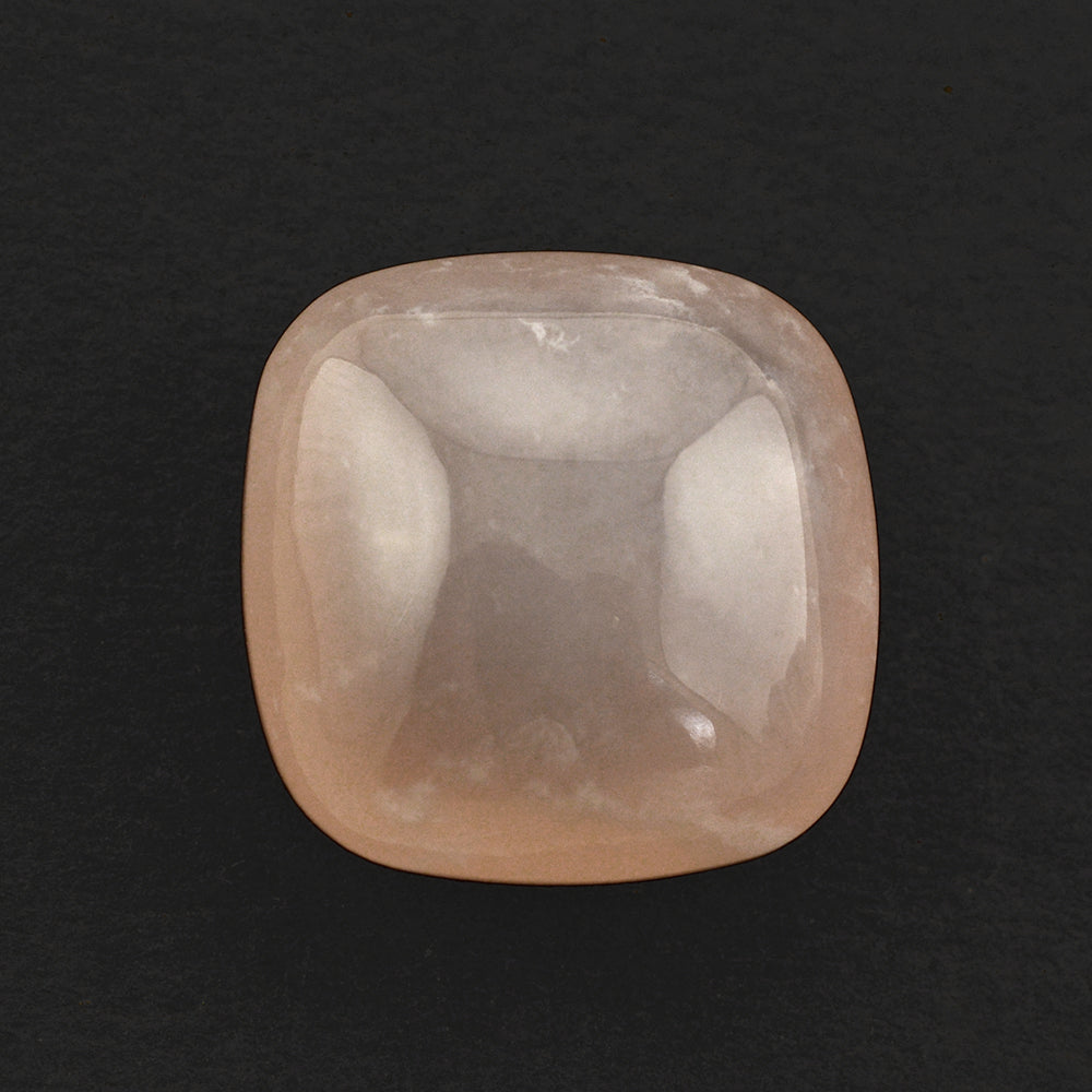 NATURAL PINK CHALCEDONY LENTIL CUSHION 16 MM 16.43 Cts.