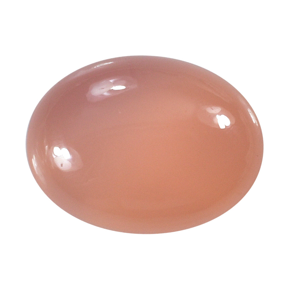 DYED PINK CHALCEDONY OVAL CAB 16X12MM 8.75 Cts.