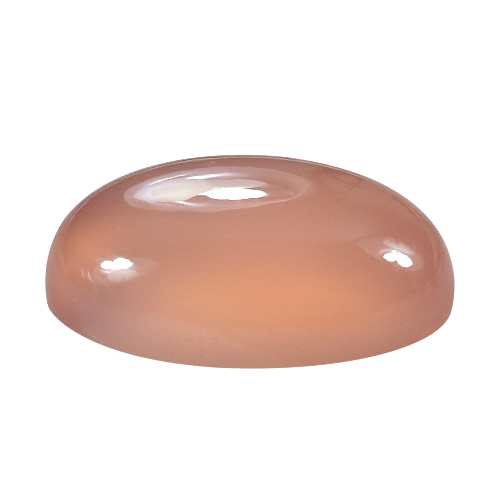 DYED PINK CHALCEDONY OVAL CAB 16X12MM 8.75 Cts.