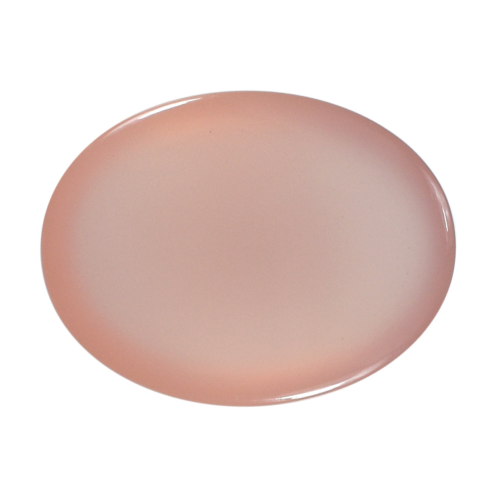 DYED PINK CHALCEDONY OVAL CAB 16X12MM 8.75 Cts.