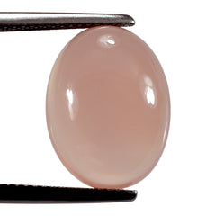 DYED PINK CHALCEDONY OVAL CAB 16X12MM 8.75 Cts.