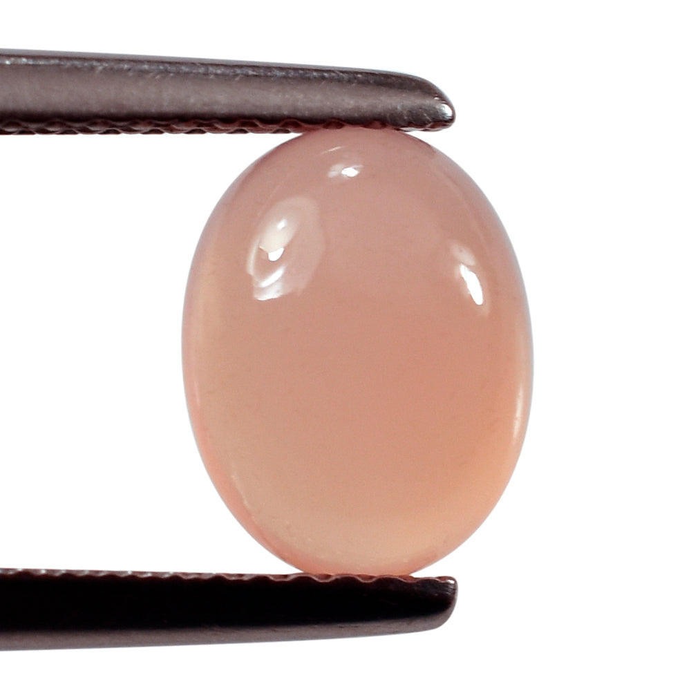 DYED PINK CHALCEDONY OVAL CAB 9X7MM 1.91 Cts.