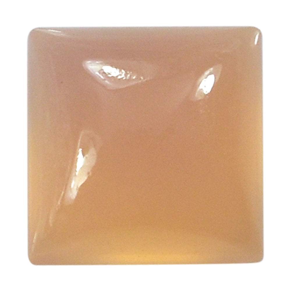DYED PINK CHALCEDONY SQUARE CAB 6MM 1.48 Cts.