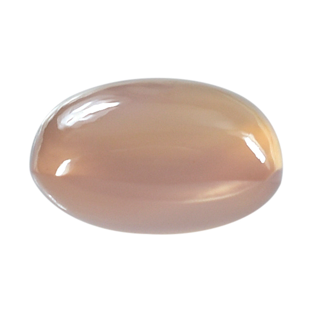 DYED PINK CHALCEDONY LENTIL CUSHION CAB 8MM 2.30 Cts.