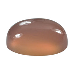 DYED PINK CHALCEDONY OVAL CAB 11X9MM 4.00 Cts.