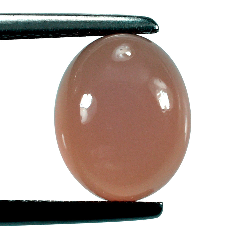 DYED PINK CHALCEDONY OVAL CAB 11X9MM 4.00 Cts.