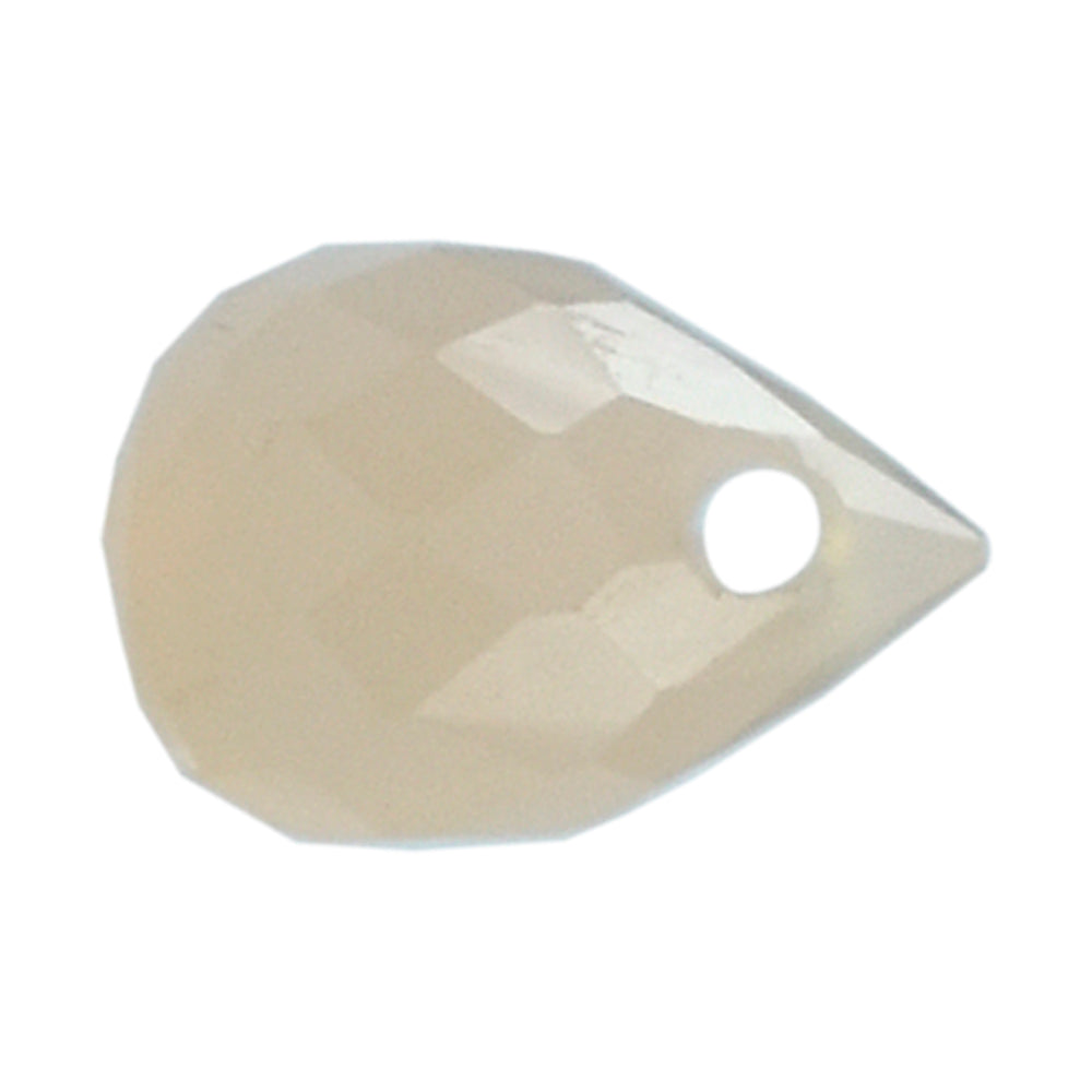 DYED PINK CHALCEDONY FACETED DROPS (FULL DRILL) 7X5MM 1.02 Cts.